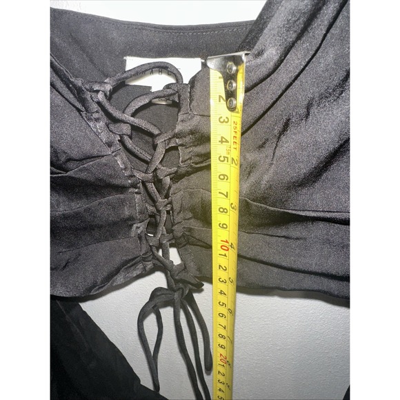 Mable Corset Tie Front Top Top Ballon Long Sleeve Size S - Picture 10 of 10